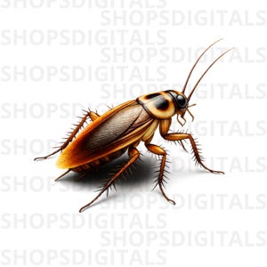 Cockroach PNG Clipart, Insect Digital Download, Bug Printable Art
