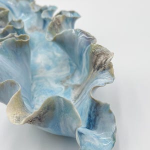 Handcrafted Ceramic Coral Sculpture: Ocean Home Decor