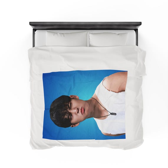 Mingyu Cute Face Blanket, Seventeen Kpop Blanket, Seventeen Follow