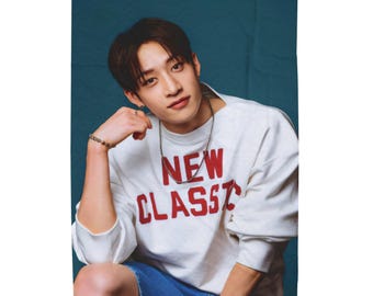 Bang Chan Cute Photo Blanket, Stray Kids Blanket, Kpop Blanket, Stray Kids Ate, You Make Stray Kids Stay, Stray Kids Giant