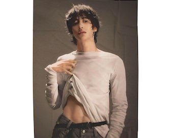 Riize Wonbin Blonde Hair American Flag, Riize Concert Banner