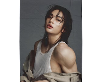 スンミン写真ブランケット、Stray Kidsブランケット、Kpopブランケット 