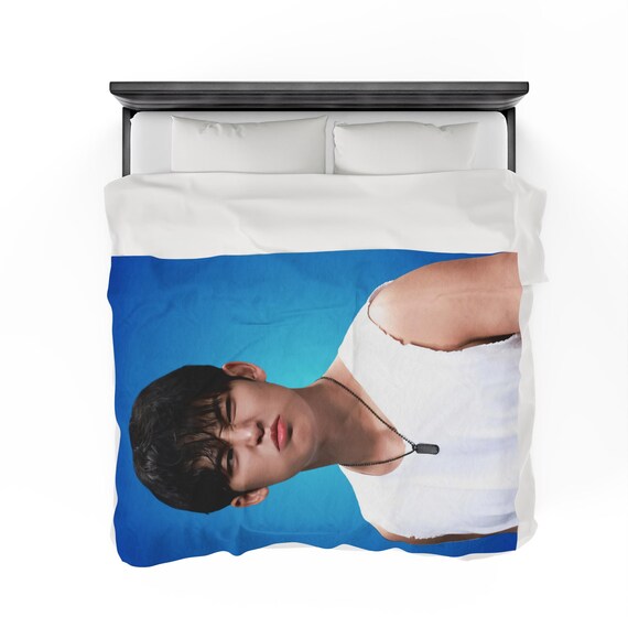 SEVENTEEN  ビッグフォト ブランケット ミンギュ MINGYU Mingyu Cute Face Blanket, Seventeen Kpop Blanket, Seventeen Follow