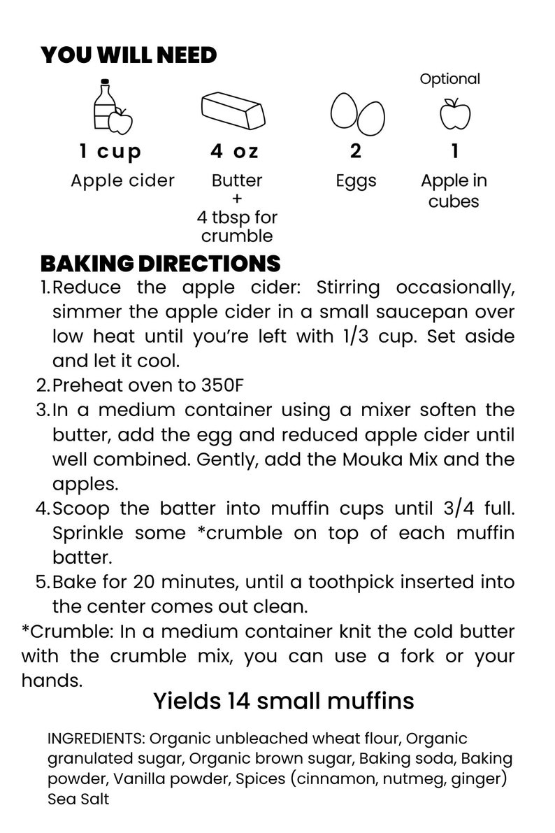 Apple Cider Crumble Muffin Mix Baking Kit Fall Recipes Baking Mix