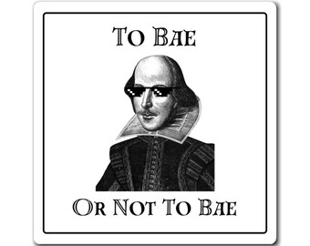 Imán de Shakespeare - ¿Adorar o no adorar? - Imán para el aula de profesores de inglés - Humor literario