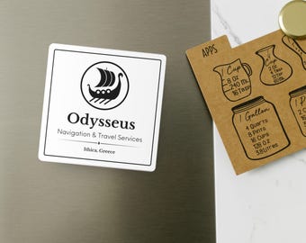 Imán de la Agencia de Viajes Odiseo - Regalo de mitología griega para profesores de inglés - Humor literario de La Odisea