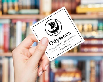 Odysseus Travel Agency Sticker - Greek Mythology Sticker for English Teachers - The Odyssey Literary Gift