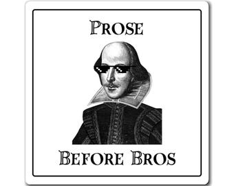 Imán de Shakespeare - Prosa antes de los hermanos - Imán para el aula de profesores de inglés - Humor literario