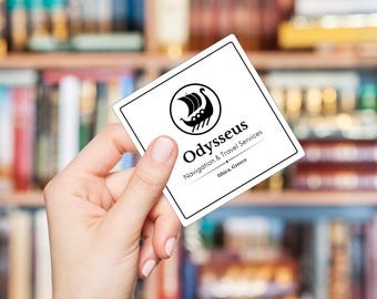 Pegatina de la Agencia de Viajes Odiseo - Pegatina de mitología griega para profesores de inglés - Regalo literario de La Odisea
