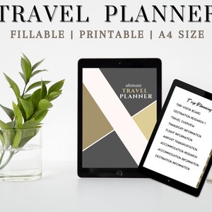 Digital travel Planner, Goodnotes Travel Journal, iPad Travel Planner, Vacation Planner, Trip Itinerary Planner, Packing list, Check List