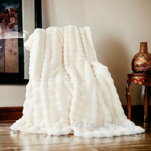 Real fur baby blanket sales