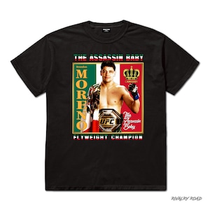 Brandon Moreno, Cotton, Short Sleeve, Black T-Shirt, White T-Shirt