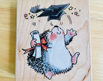 Vintage 2001 Penny Black Margaret Sherry A Scholar Rubber Stamp 2071J