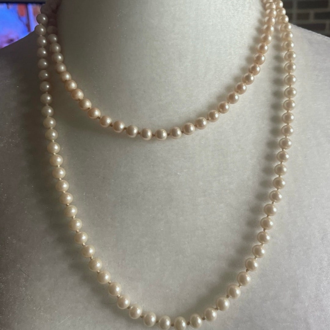 Vintage Pearls Two Strands Faux Pearls Etsy