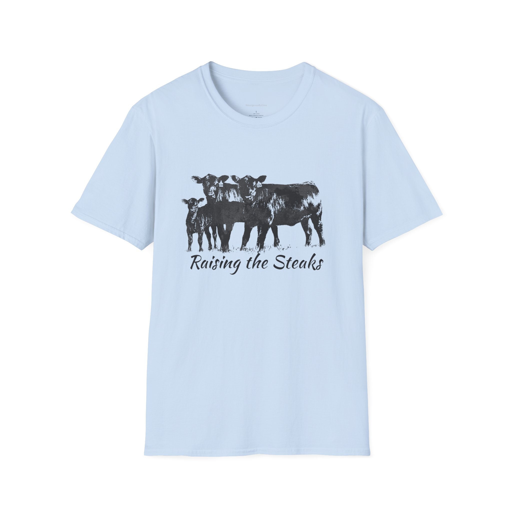 Raising the Steaks Tee, Cattle Tee, Eat Beef, Beef Tee, Angus, Unisex, Softstyle Tshirt Etsy