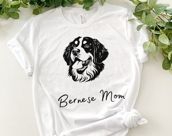 Berner Sennenhond, Berner moeder shirt, hond moeder tee, cadeau voor hondeneigenaar, hond grafisch T-shirt