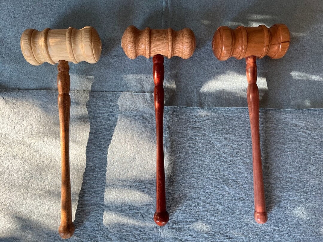 Large Handcrafted Wooden Gavels, Exotic Wood Gavels Etsy