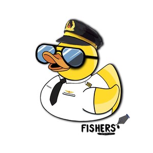 Delta Airlines First Officer 3&quot; Duck Sticker! - Decal - Sticker - Water-resistant- Pilot - Aviation