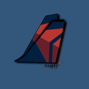 2+ Delta Airlines Tail Stickers - Decals - Water-Resistant - Pilot - Airline