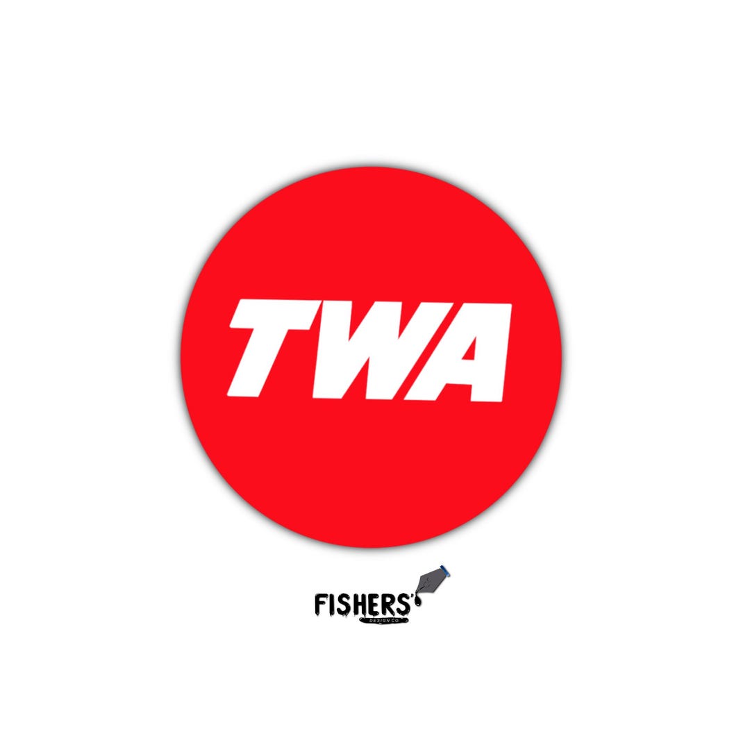 Trans World Airlines (TWA) Retro Logo Sticker: Nostalgic Airline Vinyl ...