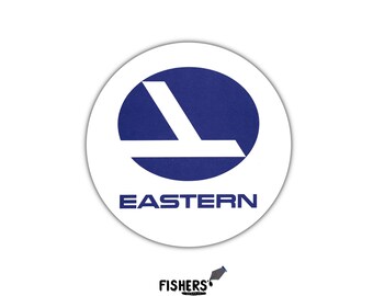 Eastern Airlines Retro Logo Sticker: Nostalgic Airline Vinyl Decal - 3 inch - water-resistant