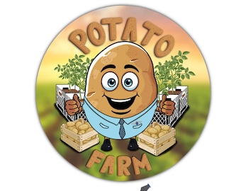 JetBlue "Potato Farm" Custom 3 Inch Vinyl Sticker! - Decal - Sticker - water-resistant - Pilot