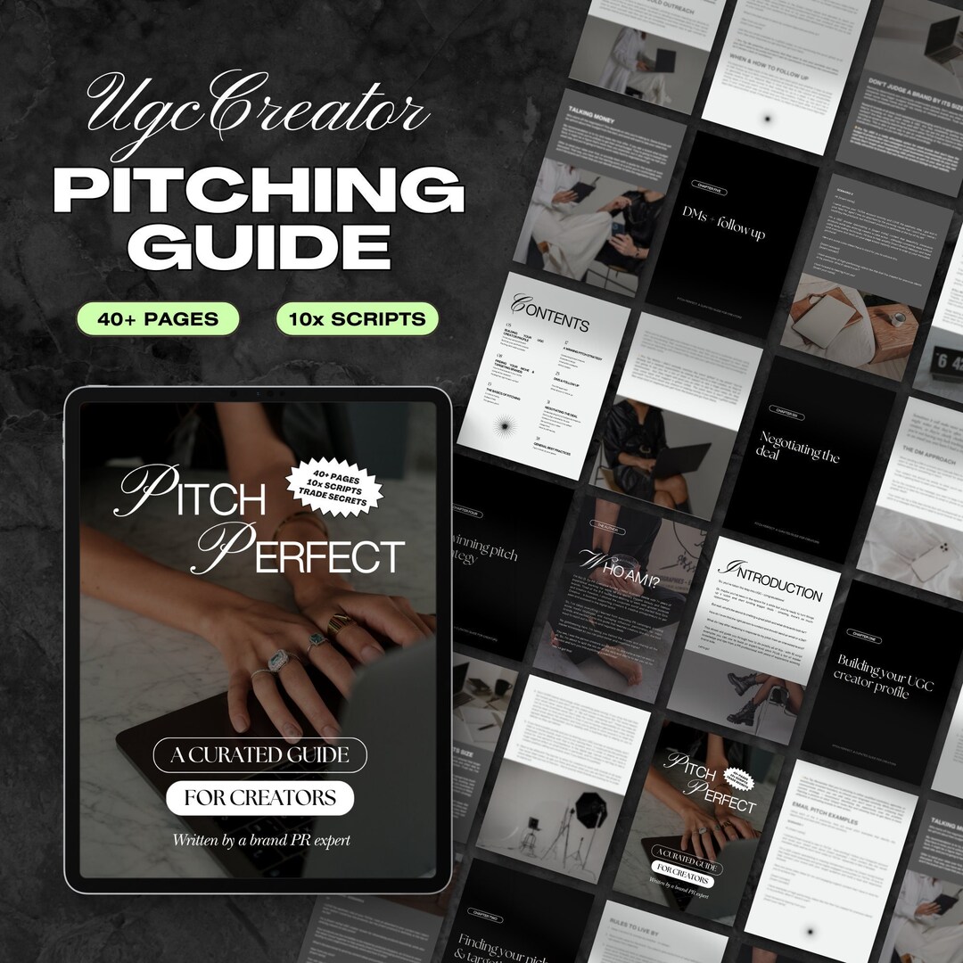 UGC Pitch Templates, UGC Creator Guide, UGC Brand Outreach Template UGC Pitch Templates, UGC Creator Guide, UGC Brand Outreach Template