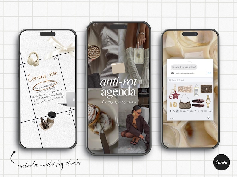 Neutral Instagram Templates, Content Creator Bundle, Digital Marketing Posts, SMM Templates, Social Media UGC, Brown ig Stories, IG Carousel.

Created for content creators, ig coaches, Social Media Managers, UGC girlies, and ig theme page owners who want a feed that feels warm, elevated, and strategically built for visibility — without spending hours designing from scratch.