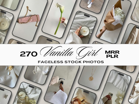 Vanilla Girl Aesthetic Stock Photos Bundle, Luxury Faceless Instagram Photos, MRR Stock Images PLR, Light Airy Instagram, Faceless Reels