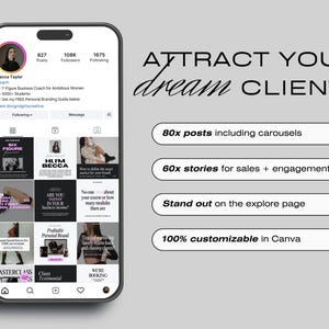 Coaching Instagram Templates Canva, Business Coach Posts, Social Media Coach Instagram, Digital Marketing Instagram Story, Pink Instagram