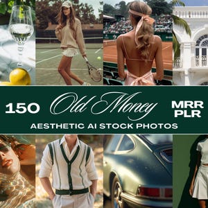 Fotos de stock de lujo con estética de Old Money, paquete de imágenes de IA, fotos de stock de MRR PLR, fotos de marketing sin rostro Instagram, carretes de lujo, Tiktok