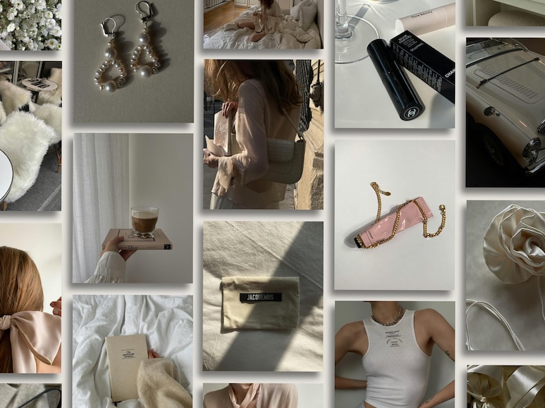 Vanilla Girl Aesthetic Stock Photos Bundle, Luxury Faceless Instagram Photos, MRR Stock Images PLR, Light Airy Instagram, Faceless Reels