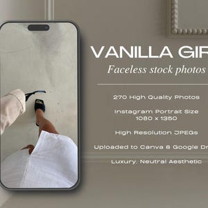 Vanilla Girl Aesthetic Stock Photos Bundle, Luxury Faceless Instagram Photos, MRR Stock Images PLR, Light Airy Instagram, Faceless Reels
