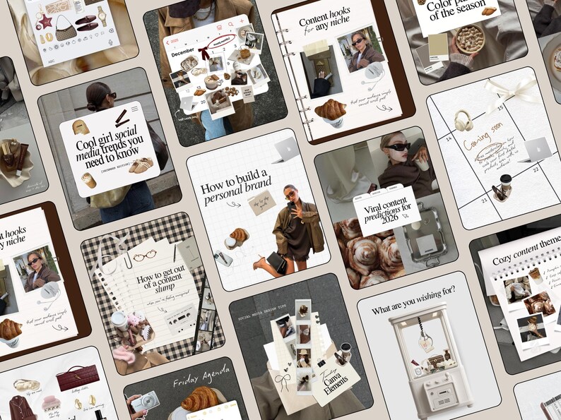 Neutral Instagram Templates, Content Creator Bundle, Digital Marketing Posts, SMM Templates, Social Media UGC, Brown ig Stories, IG Carousel.

Created for content creators, ig coaches, Social Media Managers, UGC girlies, and ig theme page owners who want a feed that feels warm, elevated, and strategically built for visibility — without spending hours designing from scratch.