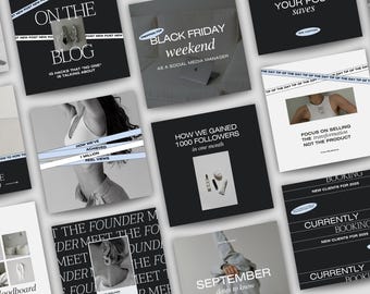 Instagram Social Media Manager Templates, Coaching Instagram Templates Canva, Business Coach Posts, Minimal Instagram, IG Story Templates