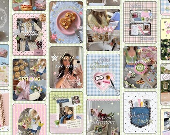Viral Instagram Templates Whimsical Aesthetic, Pastel Content Creator Bundle, Trendy IG Stories, UGC & Digital Marketing Posts, Photo Dump