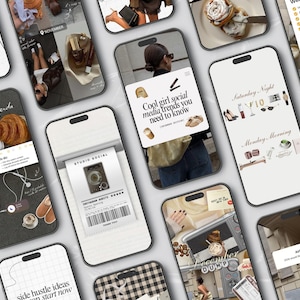 Neutral Instagram Templates, Content Creator Bundle, Digital Marketing Posts, SMM Templates, Social Media UGC, Brown ig Stories, IG Carousel.

Created for content creators, ig coaches, Social Media Managers, UGC girlies, and ig theme page owners who want a feed that feels warm, elevated, and strategically built for visibility — without spending hours designing from scratch.