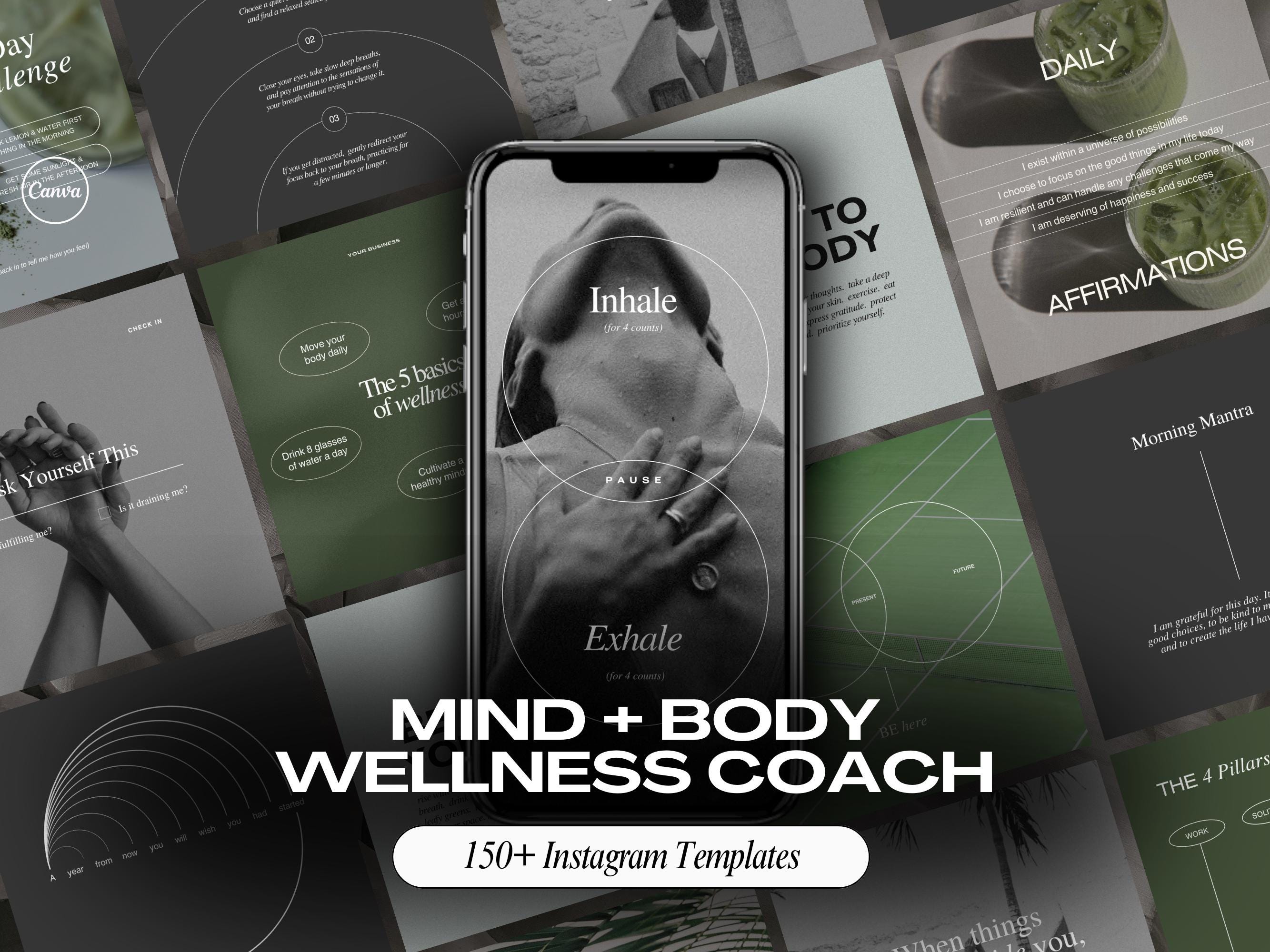Wellness Coach Social Media Templates, Health Coach Instagram, Holistic ...