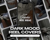 Instagram Reel Cover Canva, Faceless Reels For Instagram, Moody Aesthetic Instagram, TikTok Template, Canva Business Coach, Luxury Template