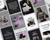 Coaching Instagram Templates Canva, Business Coach Posts, Social Media Coach Instagram, Digital Marketing Instagram Story, Pink Instagram