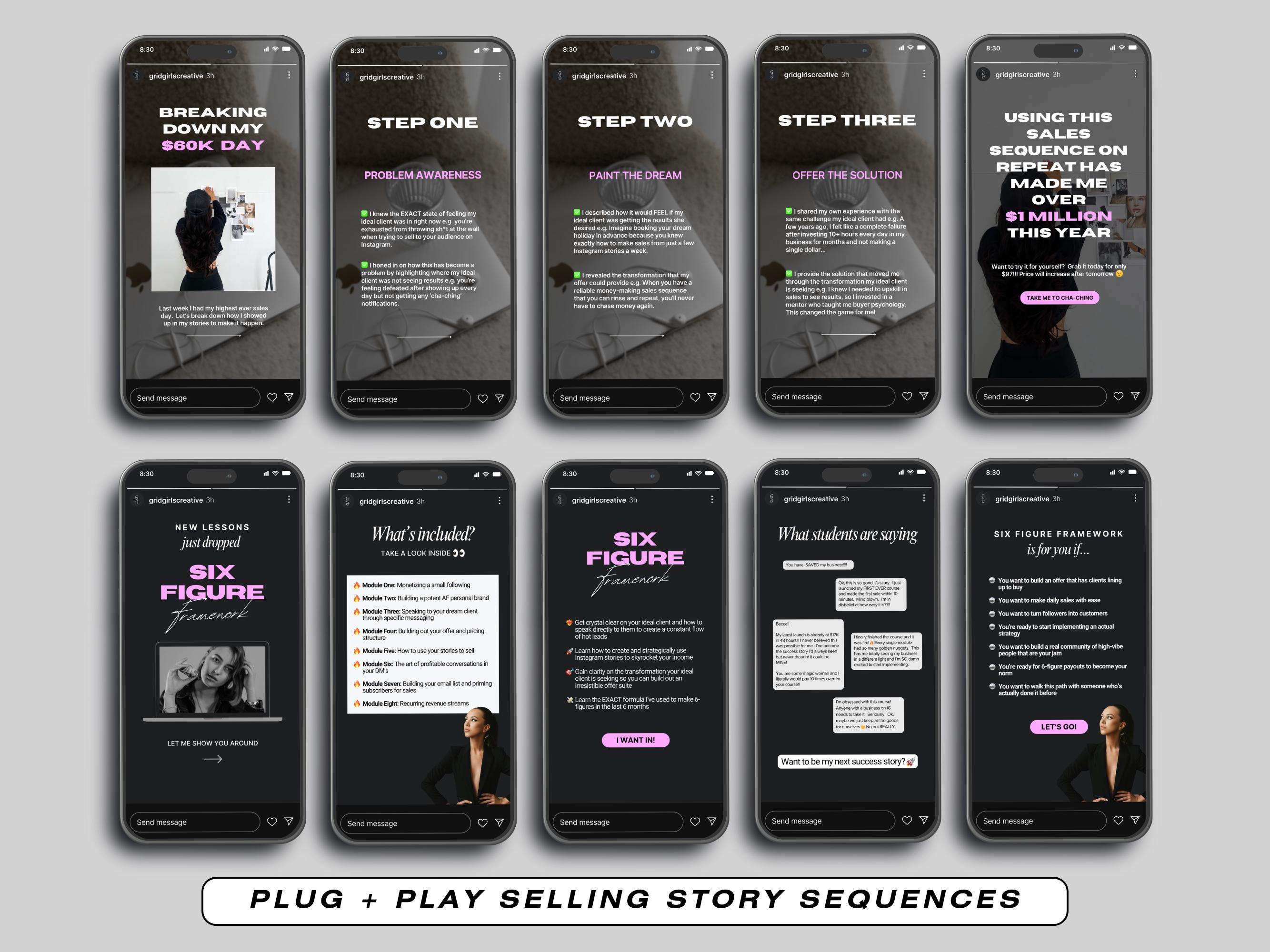 Coaching Instagram Templates Canva, Business Coach Posts, Social Media ...