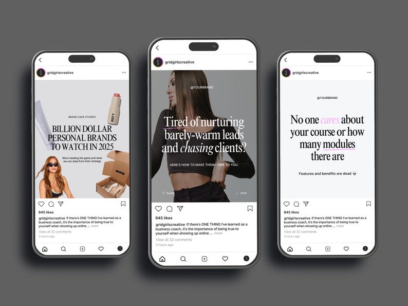 Coaching Instagram Templates Canva, Business Coach Posts, Social Media Coach Instagram, Digital Marketing Instagram Story, Pink Instagram