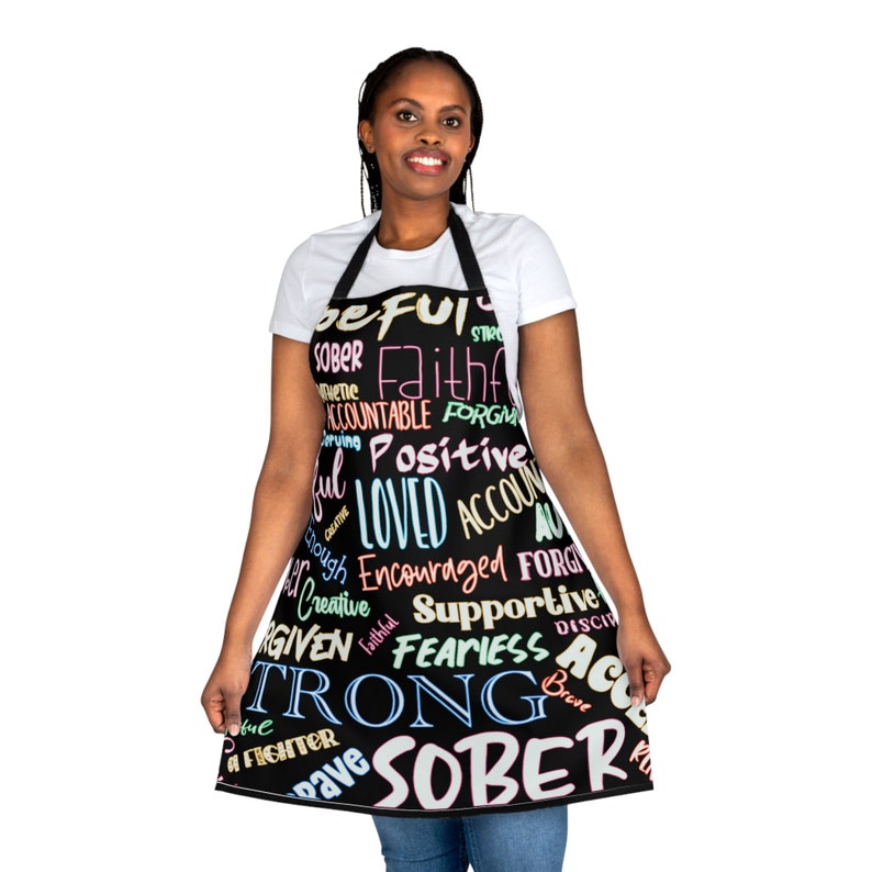 Sober Graffiti Cooking Apron: Motivational Self-love Chef Gift - Etsy