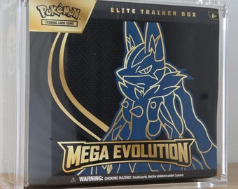 Clear Magnetic Acrylic Case Pokemon Elite Trainer Box ETB + UV PROTECTION