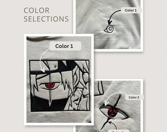 Anime inspired Embroidered Hoodie, Embroidered Anime Shirt, Embroidered Shirt, Embroidered Hoodie, Anime Inspired Crewneck