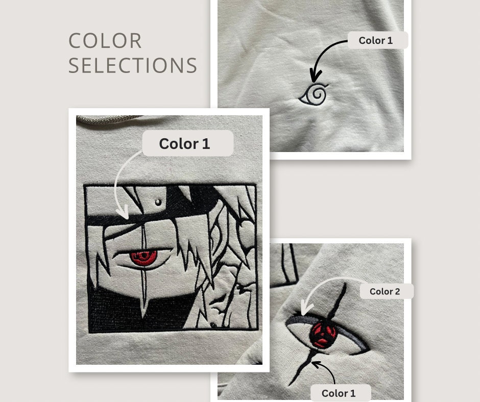Itachi Akatsuki Jutsu It Naruto Shippuden Embroidered Sweatshirt - AnimeBape