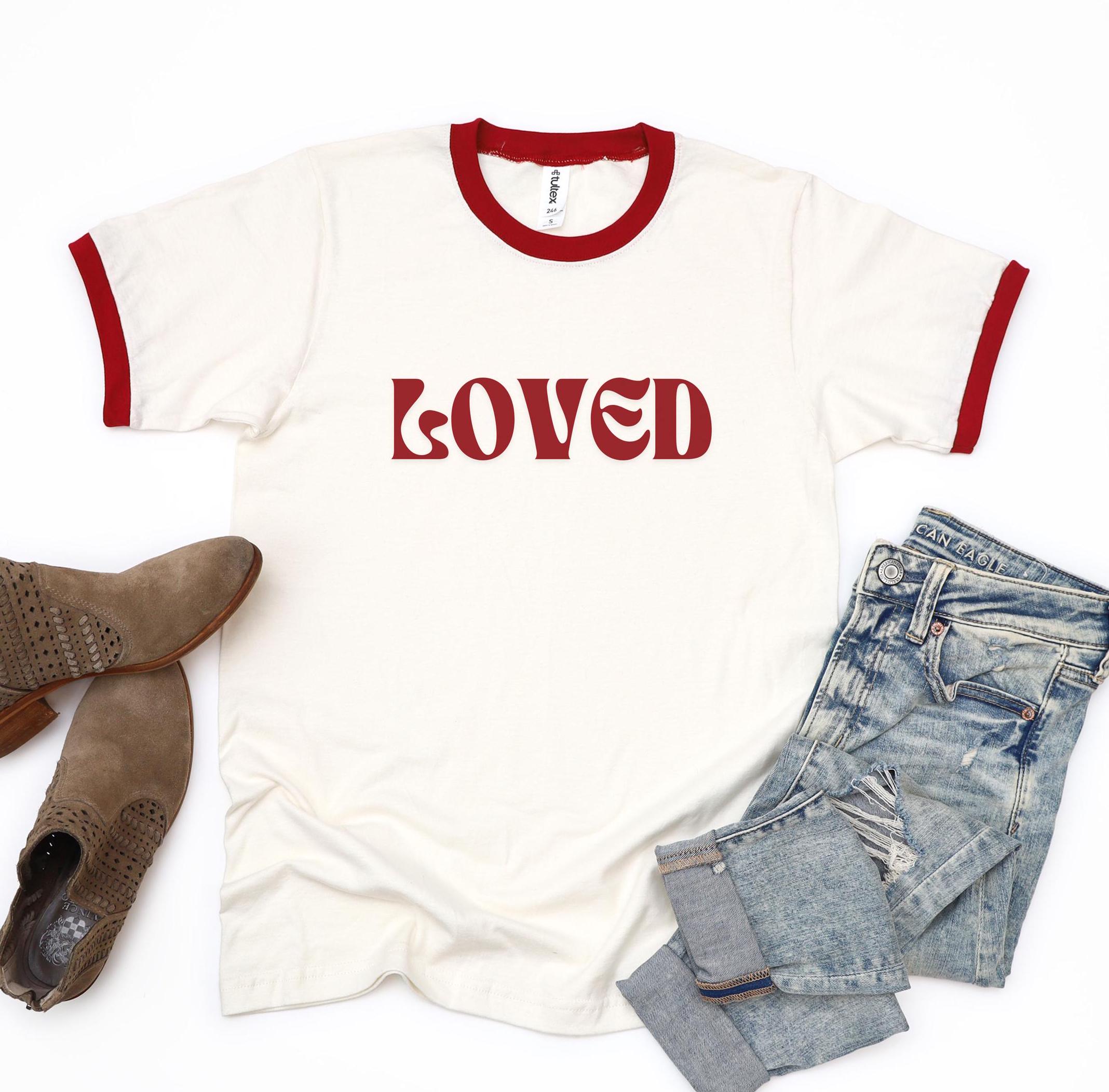 Red Ringer Tee - Etsy