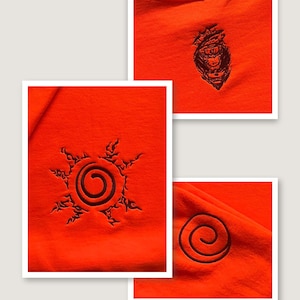 Eight Sign Seal Embroidered Sweatshirt, Embroidered Anime Shirt, Anime Shirt, Embroidered Shirt, Embroidered Hoodie, Anime Crewneck