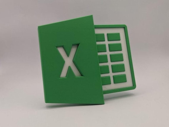 Microsoft Excel Sculpture [ 2013 Logo ] - Etsy