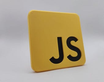 JavaScript Logo [ Ornament / Coaster / Gift ]